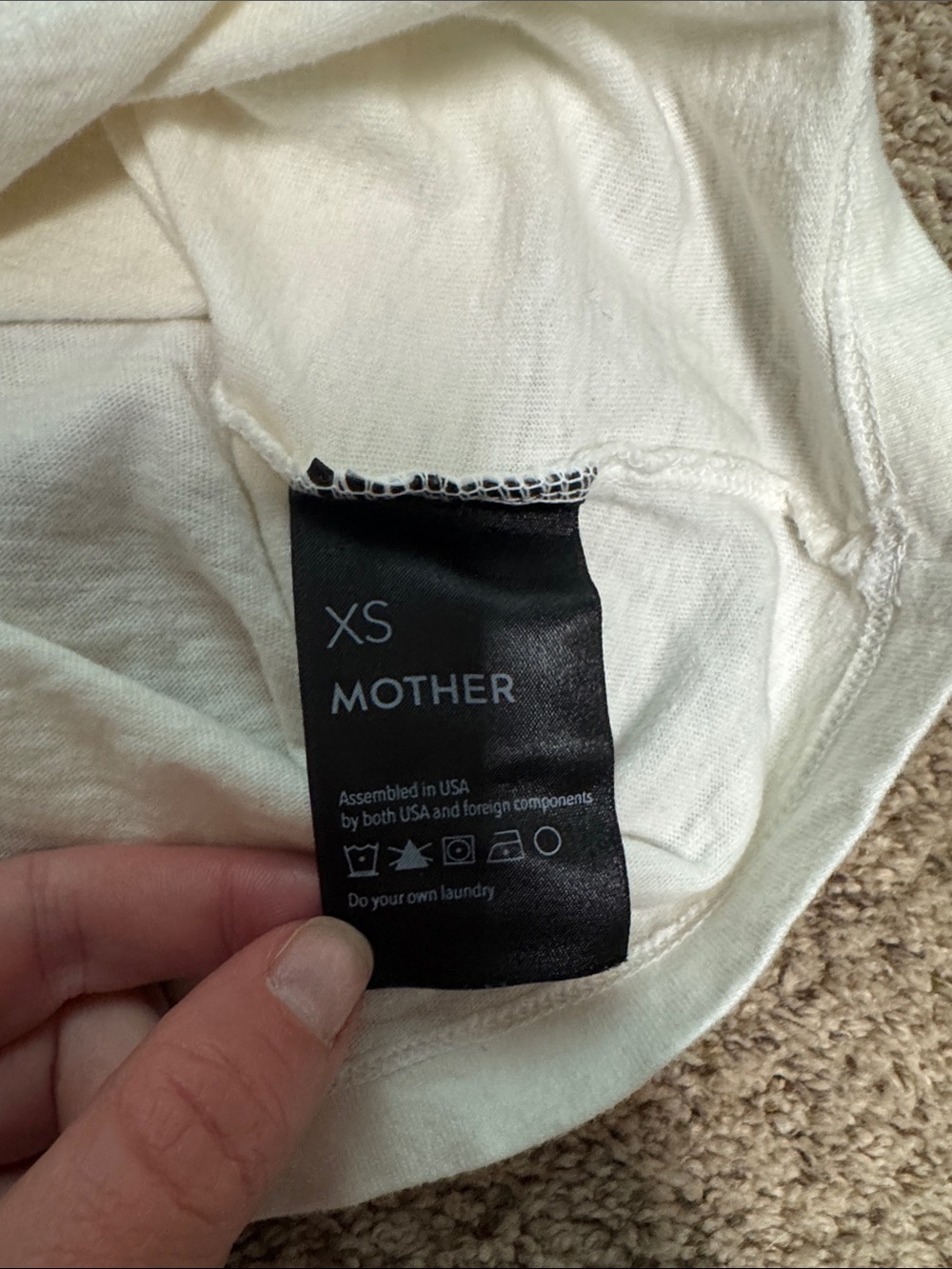 MOTHER Lowdown Ringer Tee Do It Tomorrow - Picture 3 of 5
